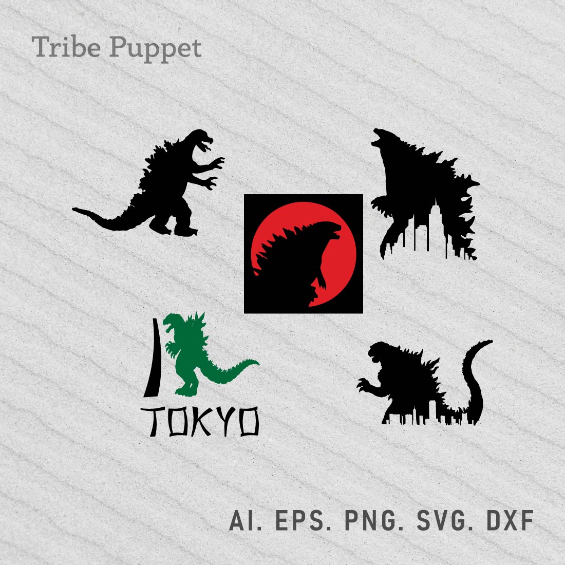 Kingkong vs Godzilla Vector preview image.