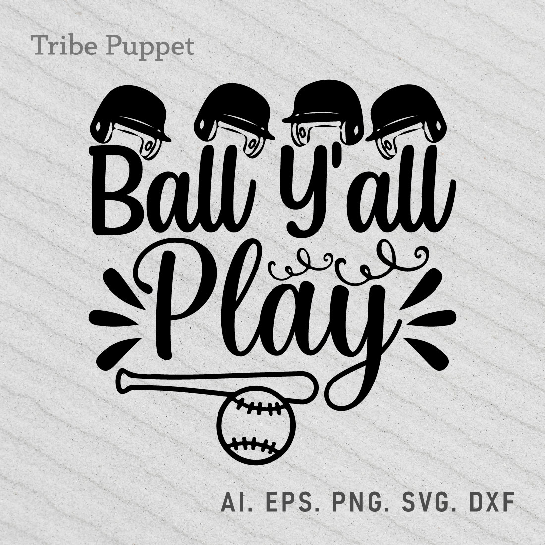 Baseball Typography preview image.