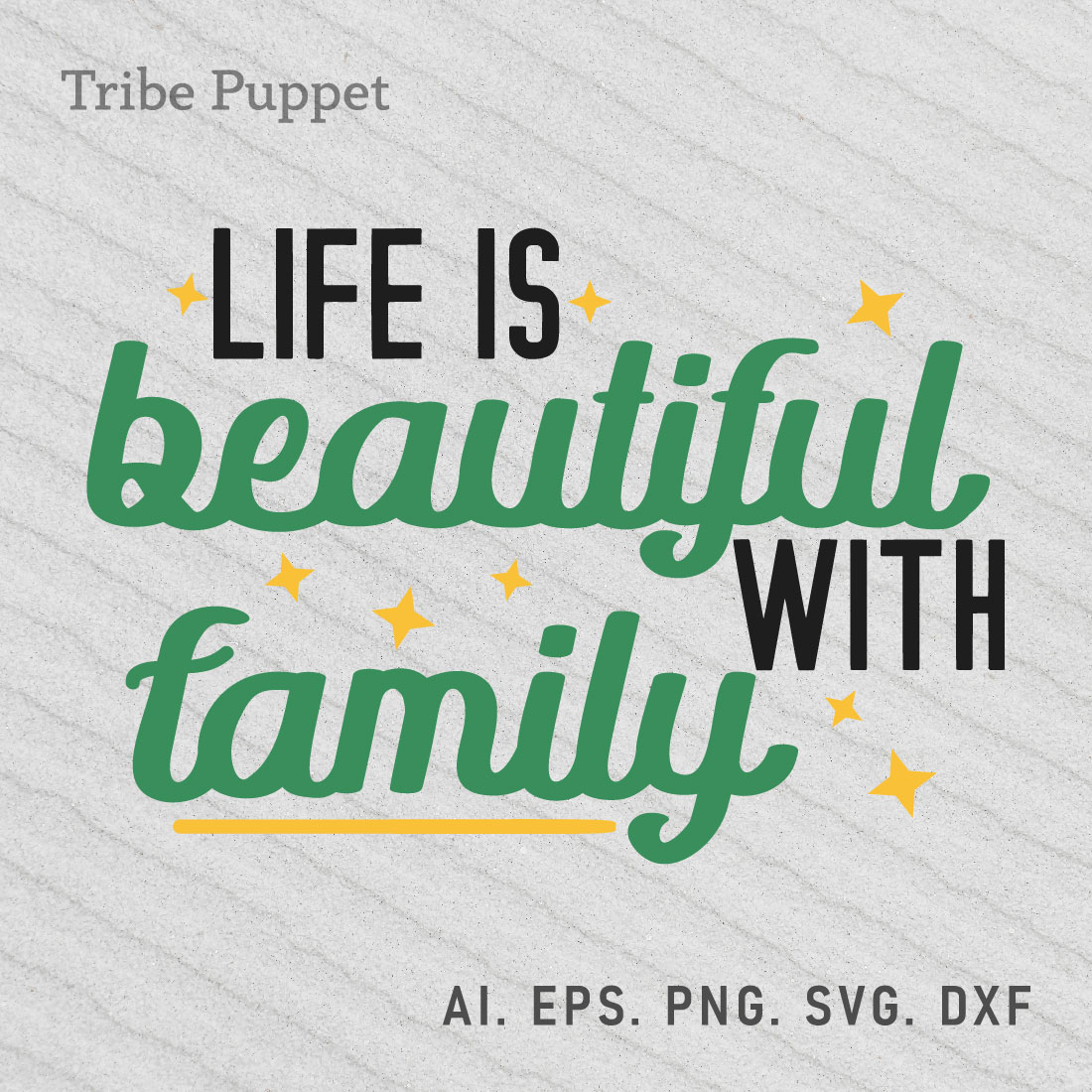 Family Typography preview image.