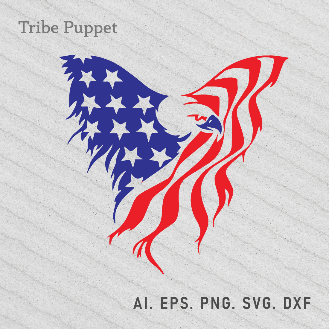 American Flag SVG preview image.