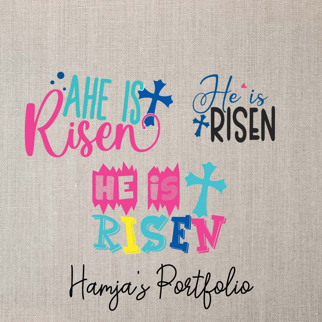 He Is Risen Vector svg preview image.