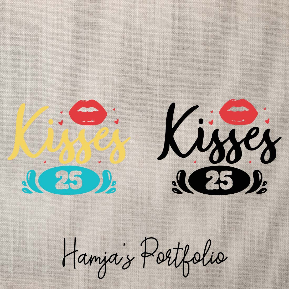 Kisses Vector Svg preview image.