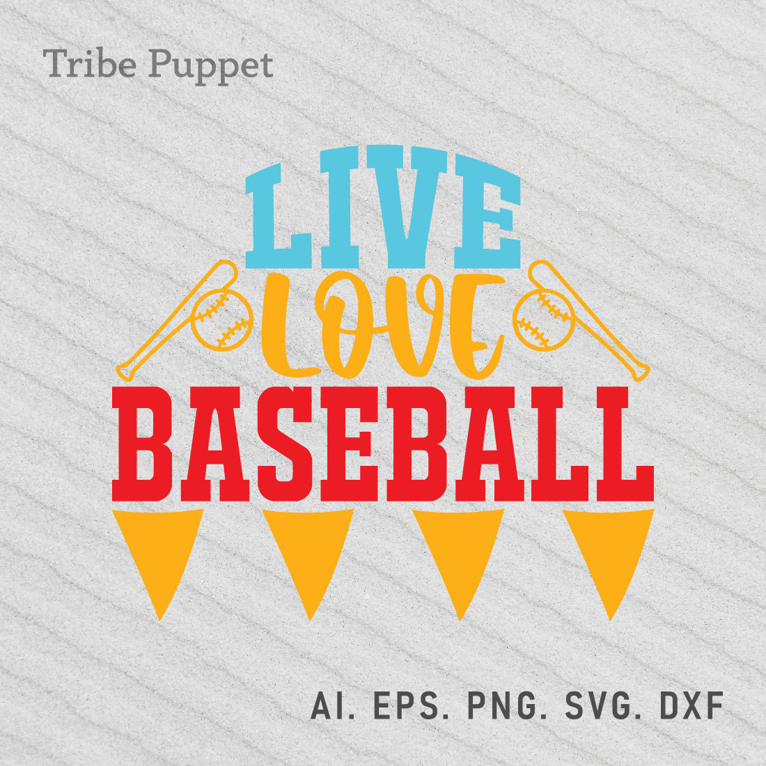 Baseball Typography preview image.