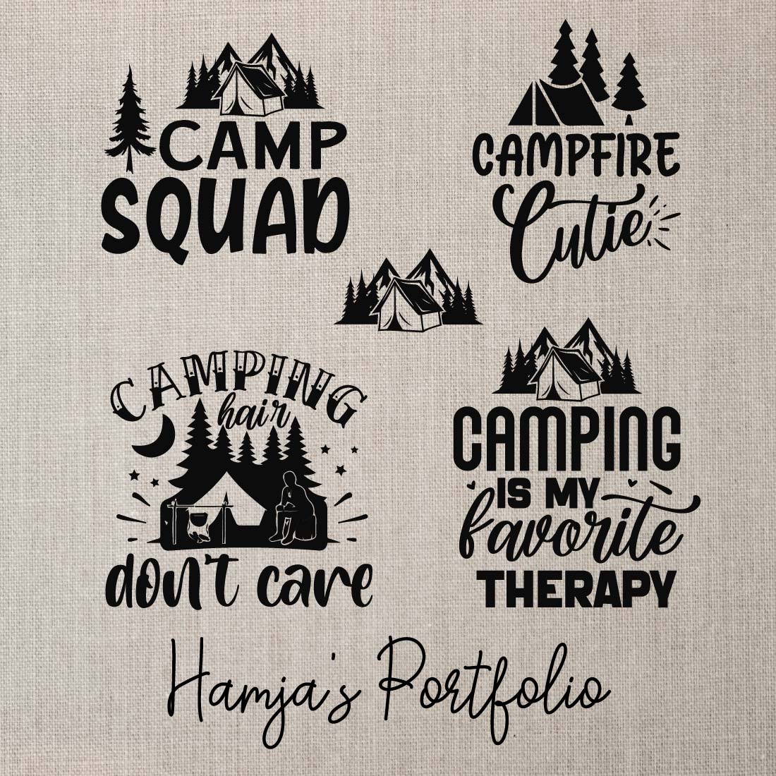 Camping Vector Svg preview image.