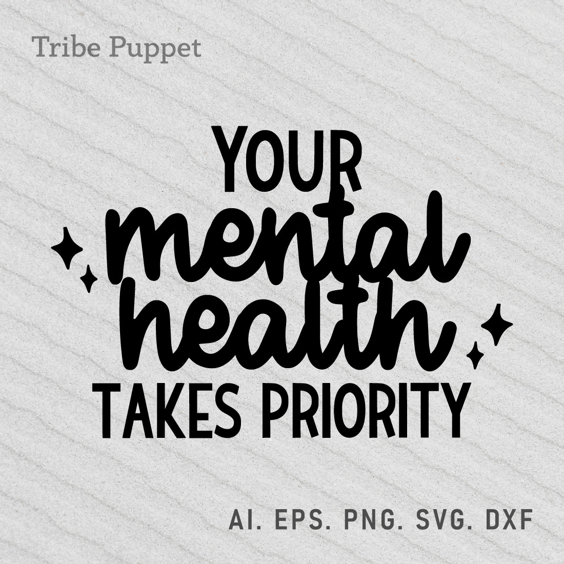 Mental Health Typography preview image.