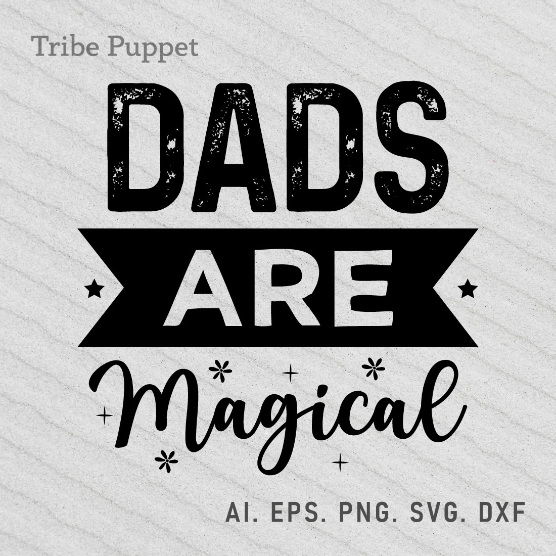 Dad Typography preview image.