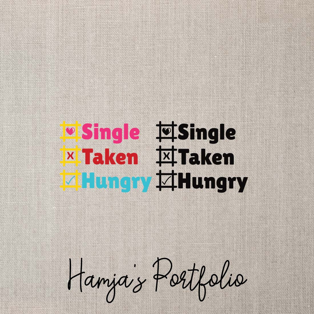 Single Taken Hungry Vector preview image.