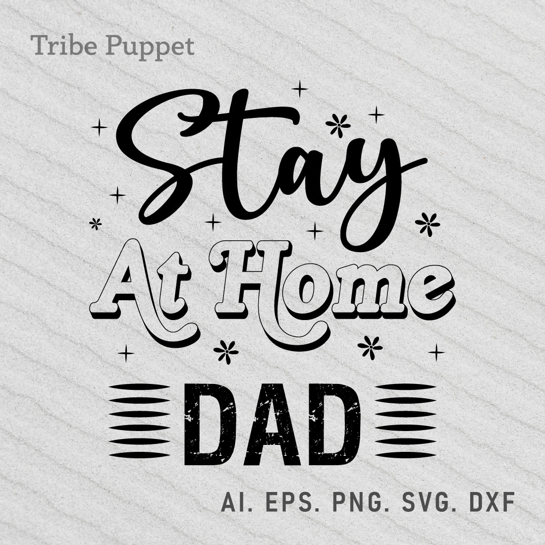 Dad Typography preview image.