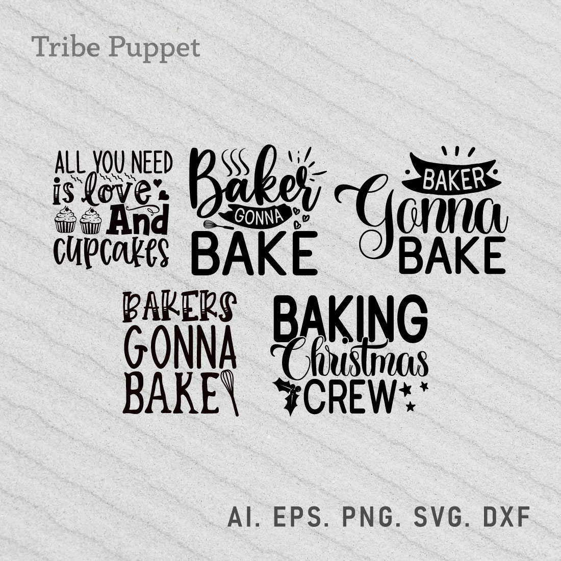 Baking Typography preview image.