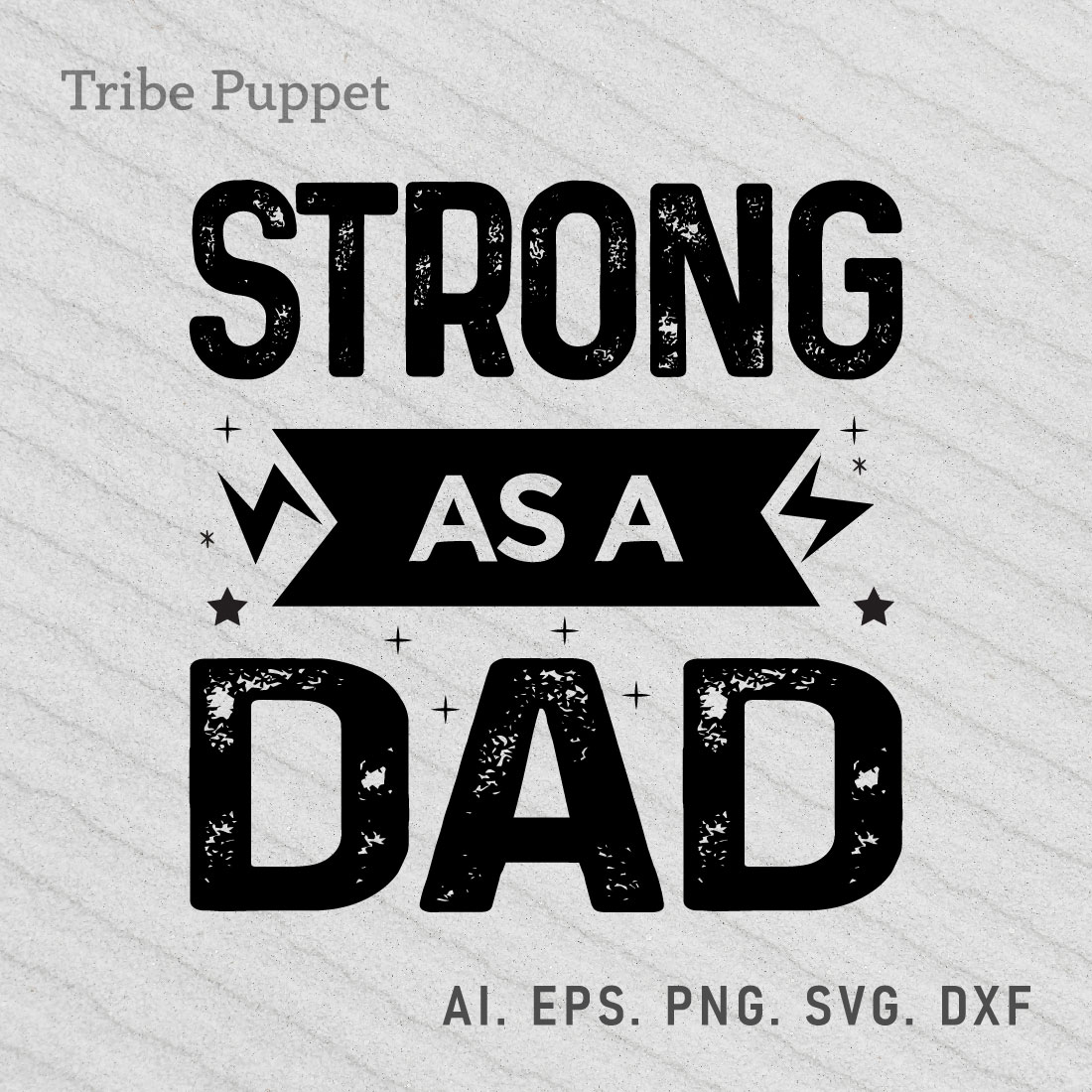 Dad Typography preview image.