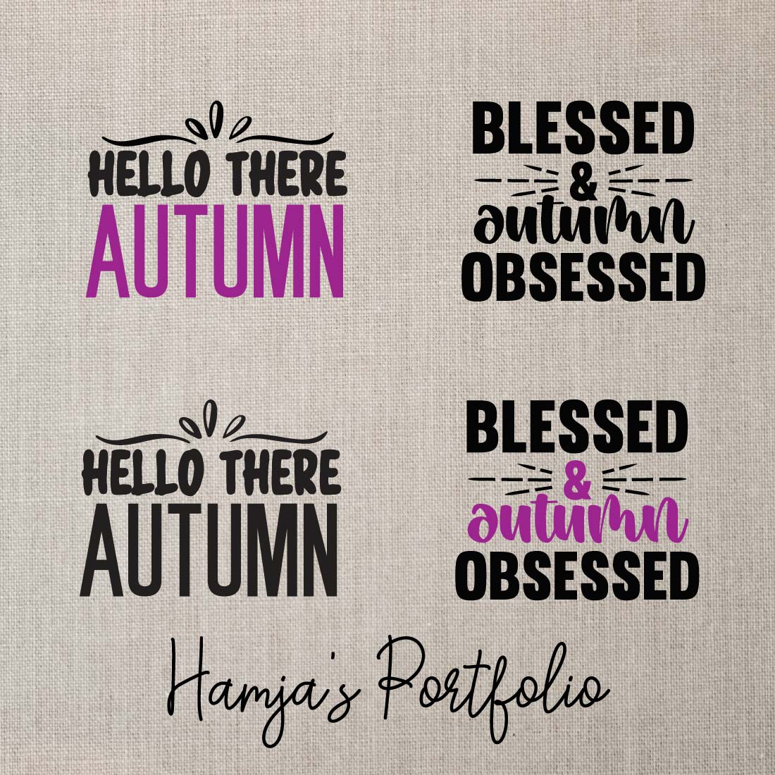 Autumn Typography Svg preview image.