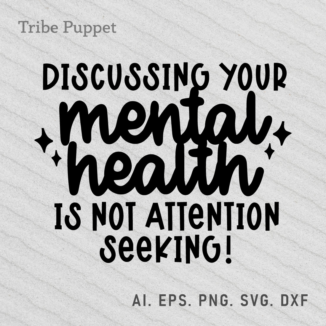 Mental Health Typography preview image.