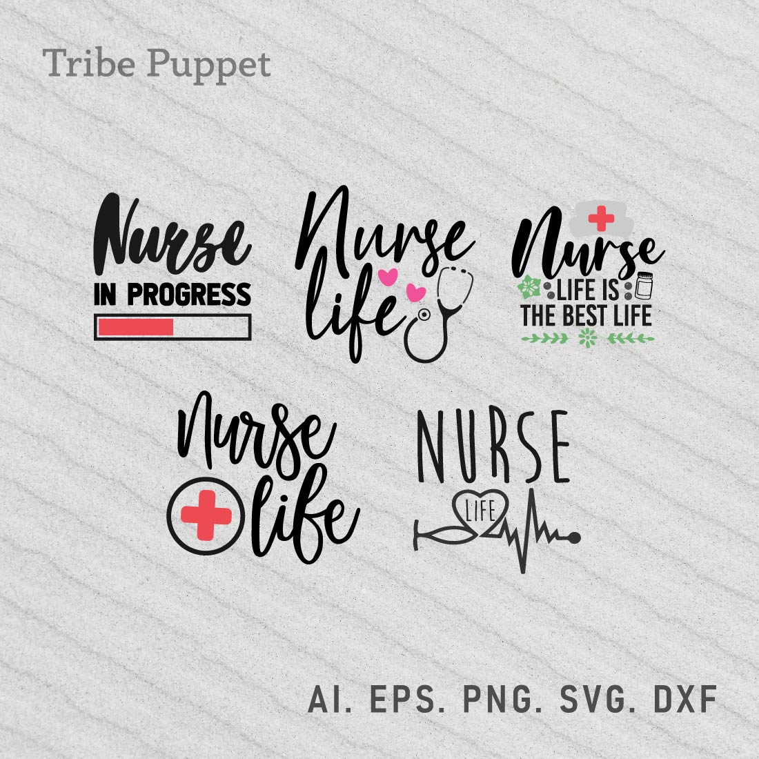 Nurse Typography preview image.