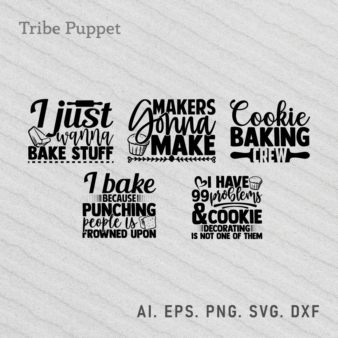 Baking Typography preview image.