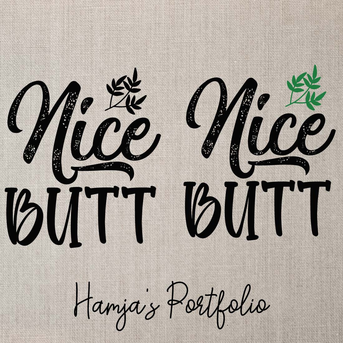 Nice Butt vector Svg preview image.