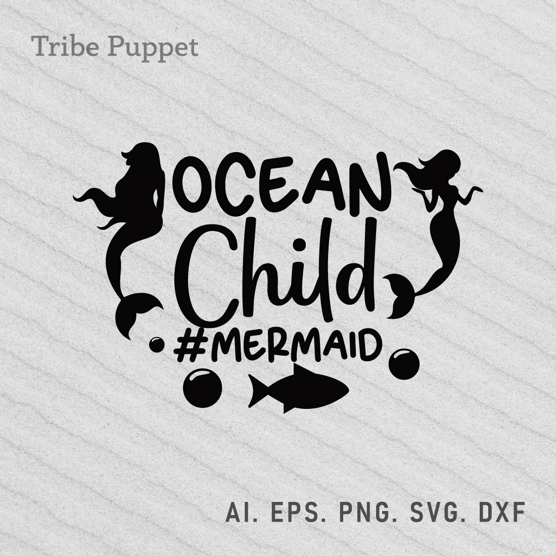 Mermaid Typography preview image.