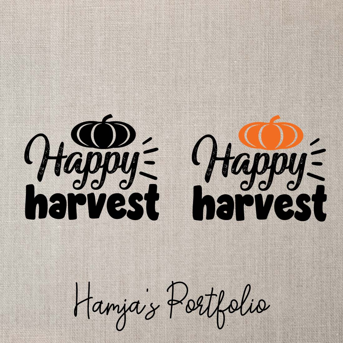 Happy Harvest vector preview image.