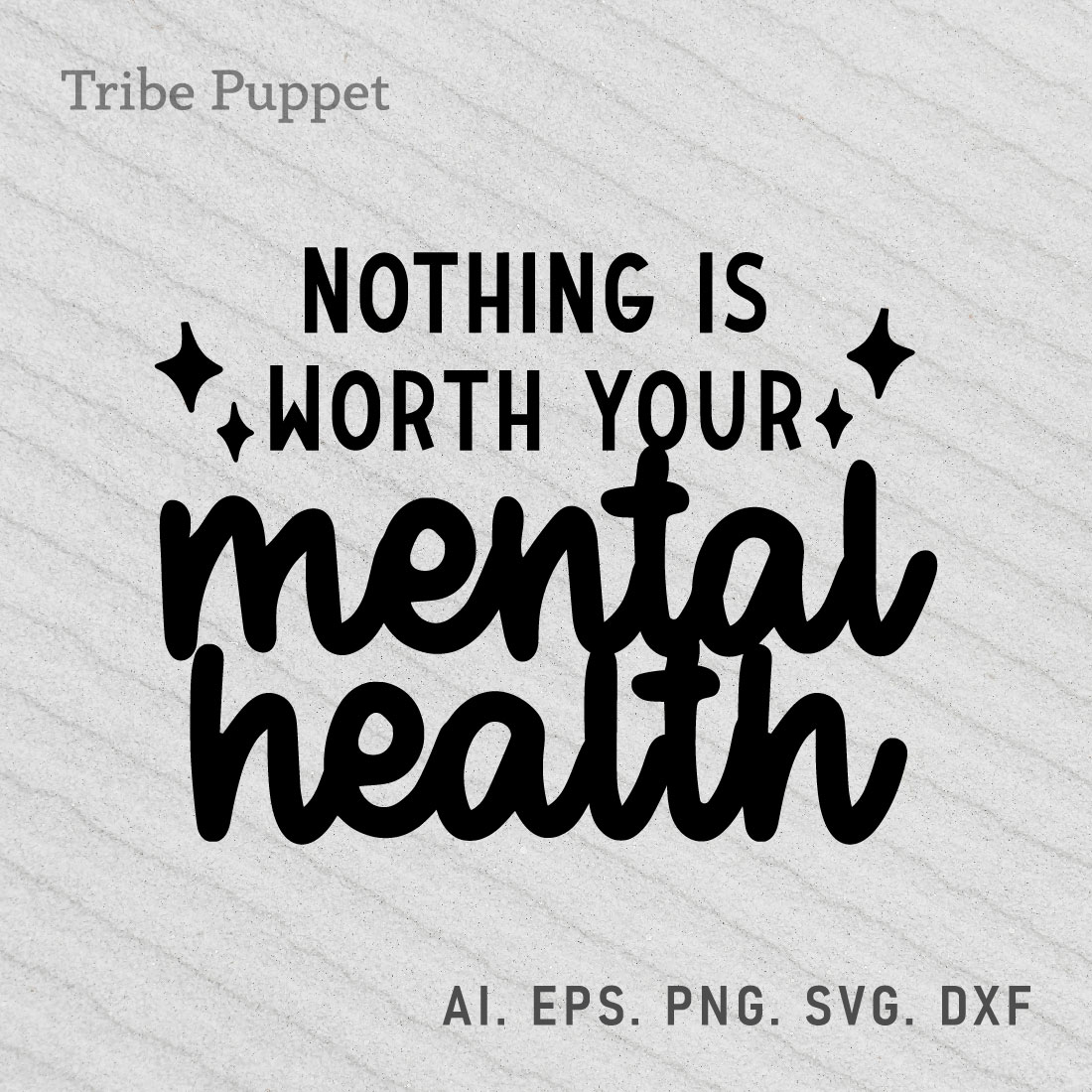 Mental Health Typography preview image.