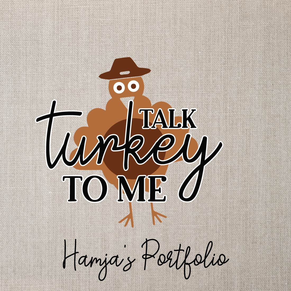 Talk Turkey To Me Vector preview image.