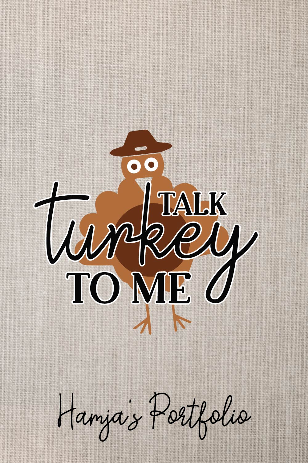 Talk Turkey To Me Vector pinterest preview image.