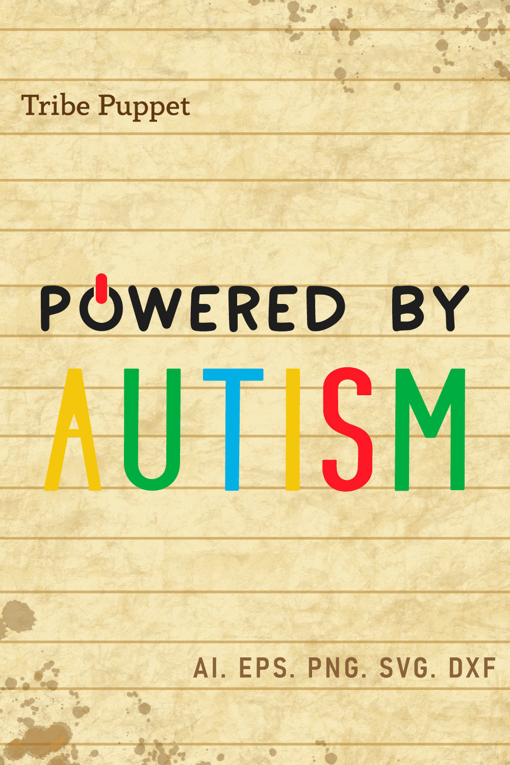 Autism Keychain pinterest preview image.