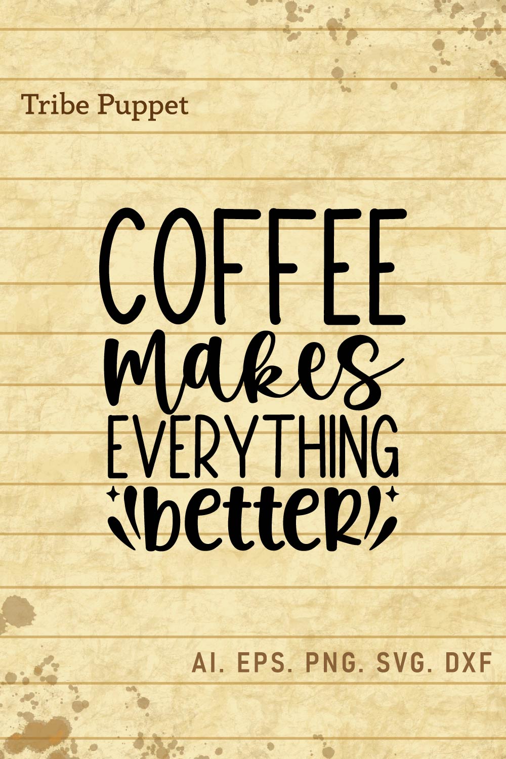 Coffee Quotes pinterest preview image.