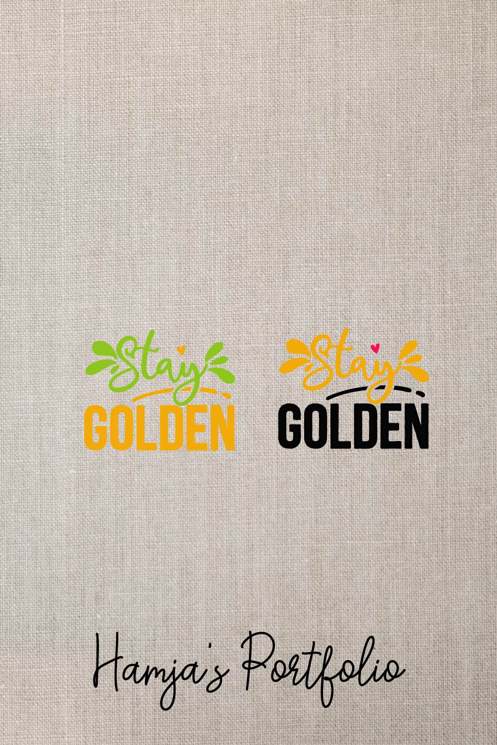 Stay Golden Vector pinterest preview image.