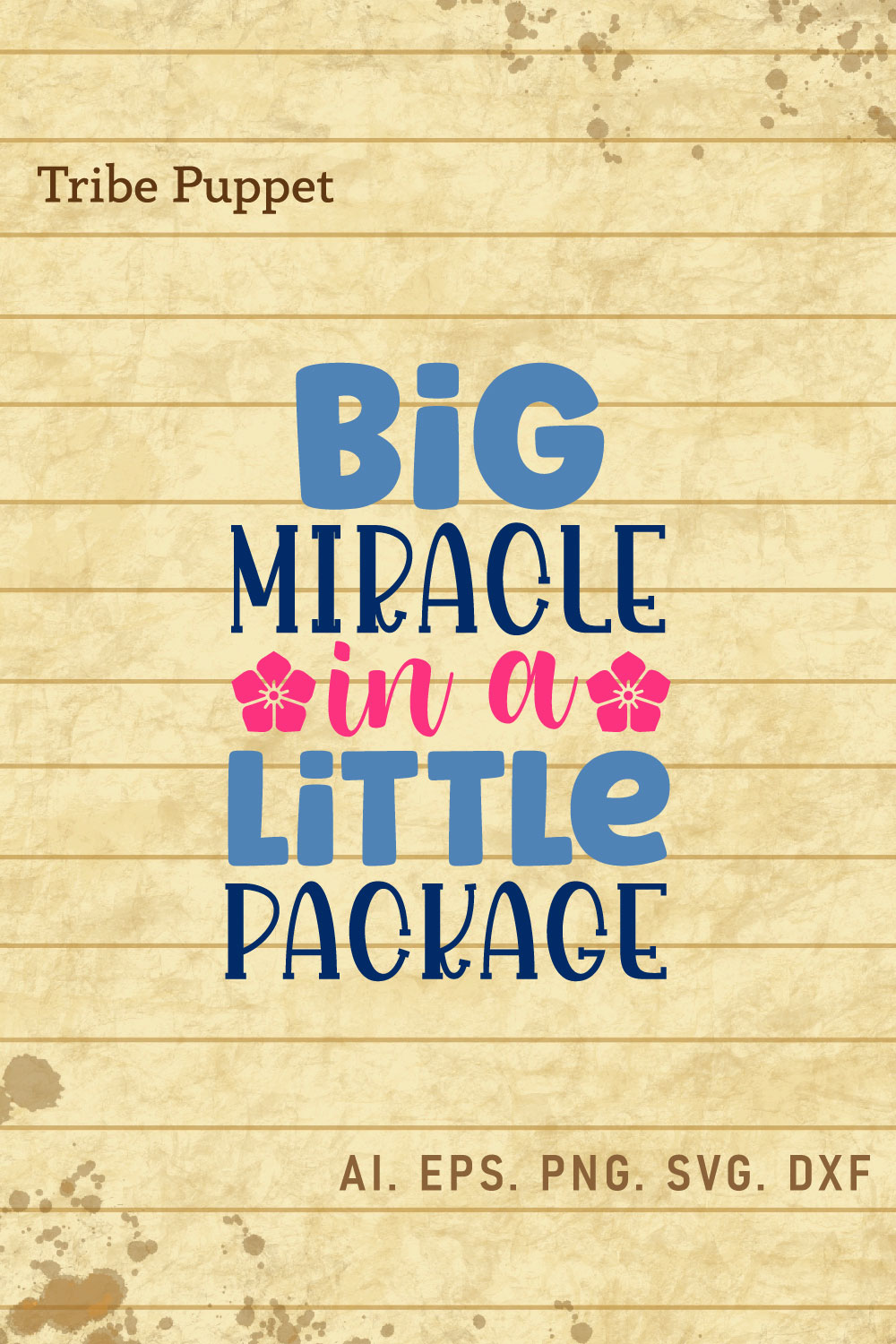 Baby Typography pinterest preview image.