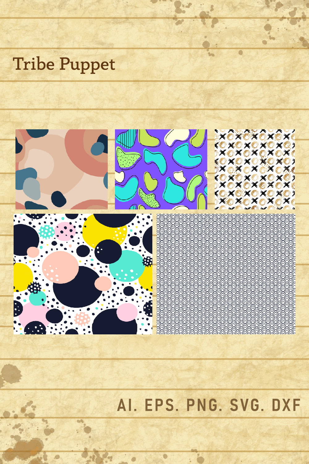Abstract Pattern Background pinterest preview image.