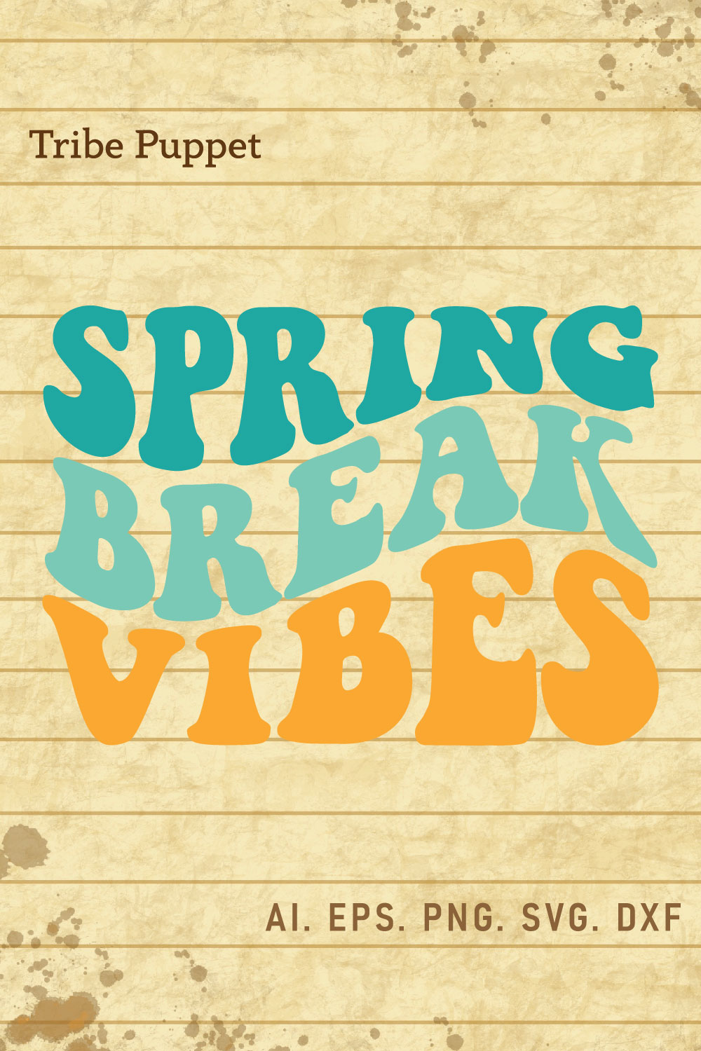 Summer Typography pinterest preview image.