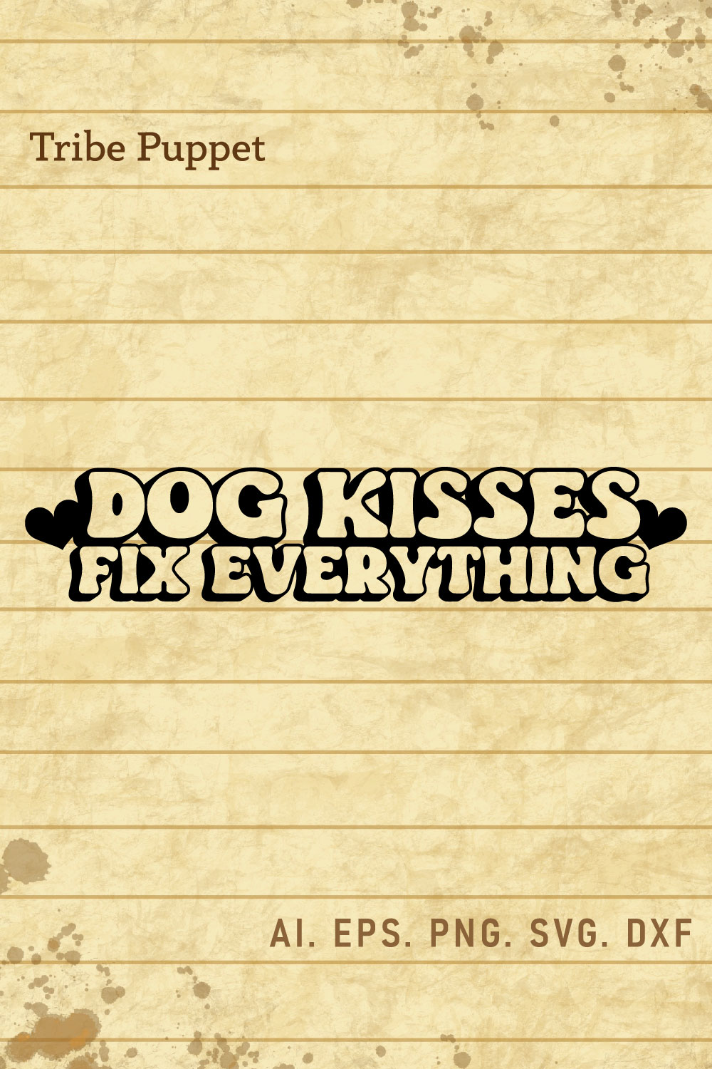 Retro dog Quotes pinterest preview image.