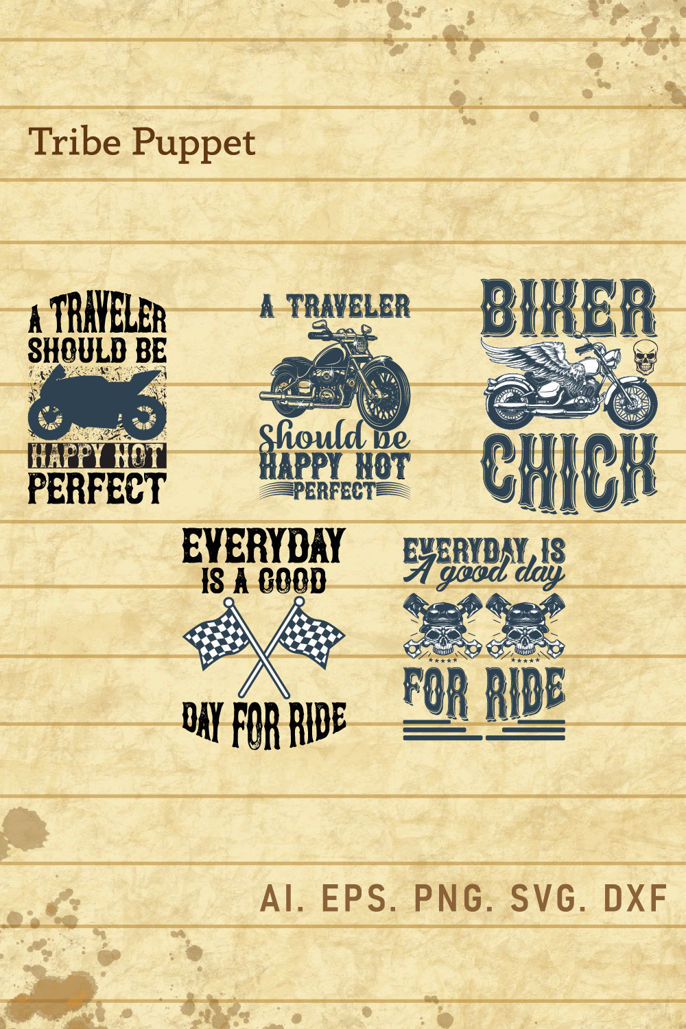 Biker Bundle pinterest preview image.