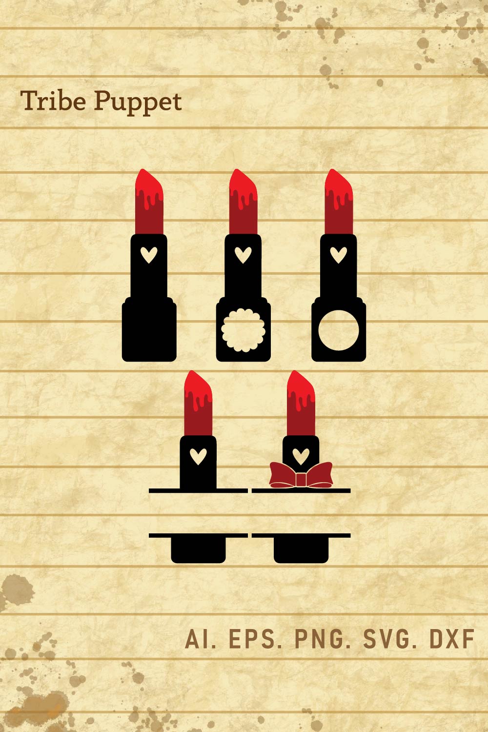 Lipstick set pinterest preview image.