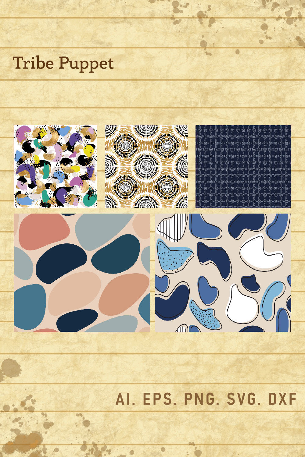 Abstract Pattern Background pinterest preview image.