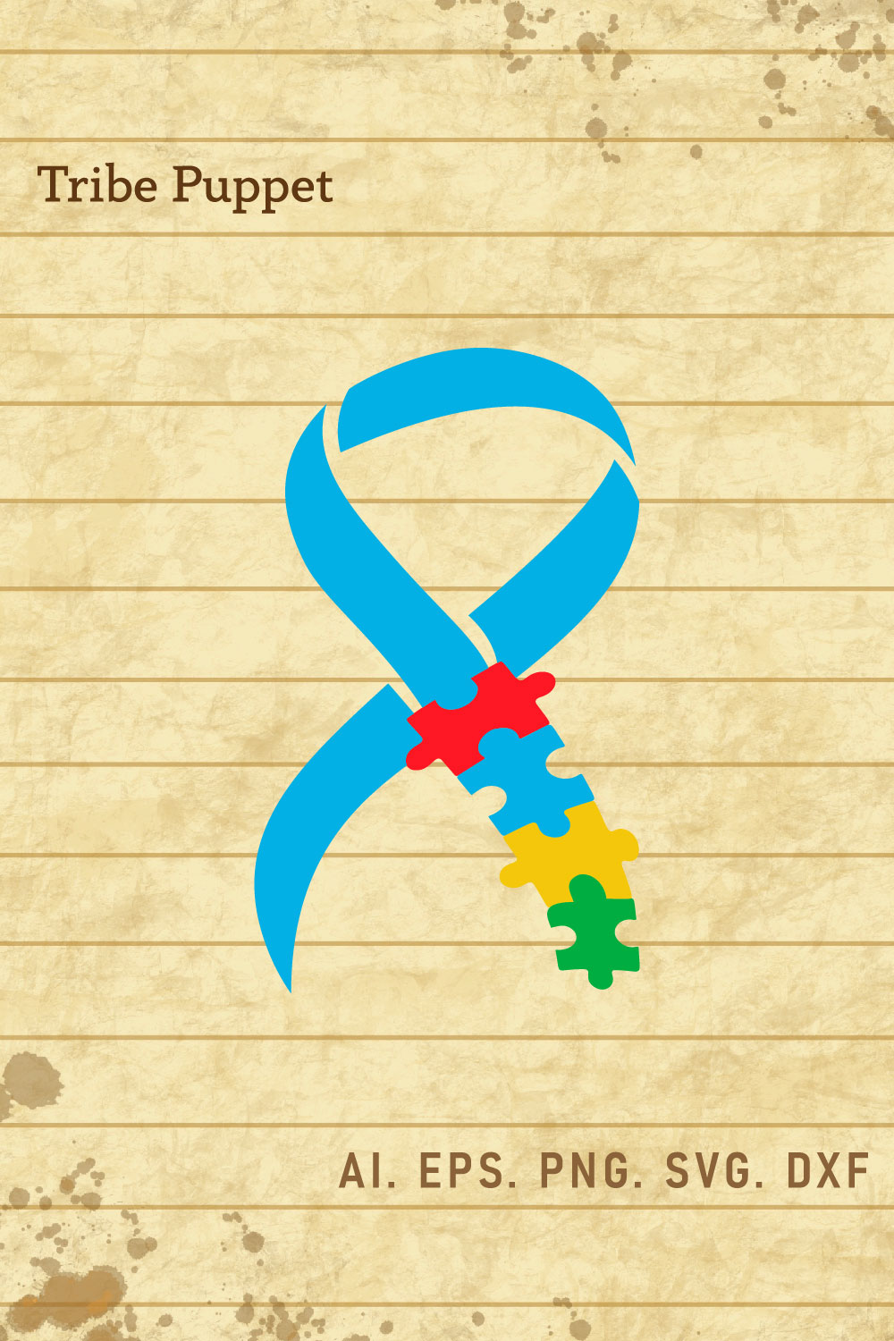 Autism Keychain pinterest preview image.