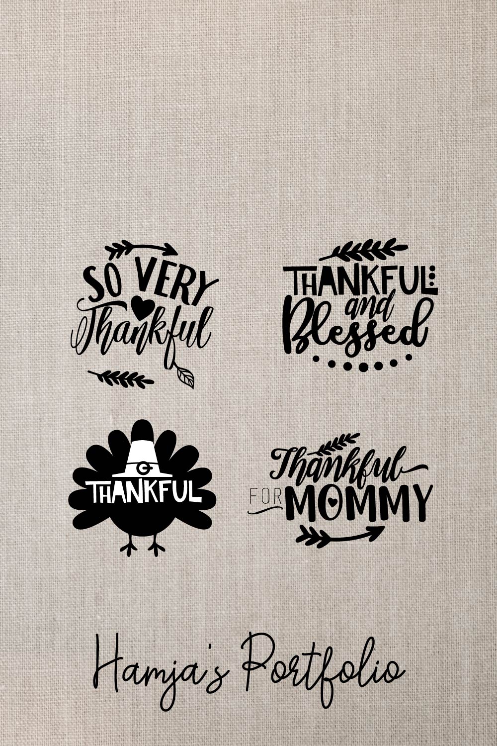 Thankful Vector pinterest preview image.