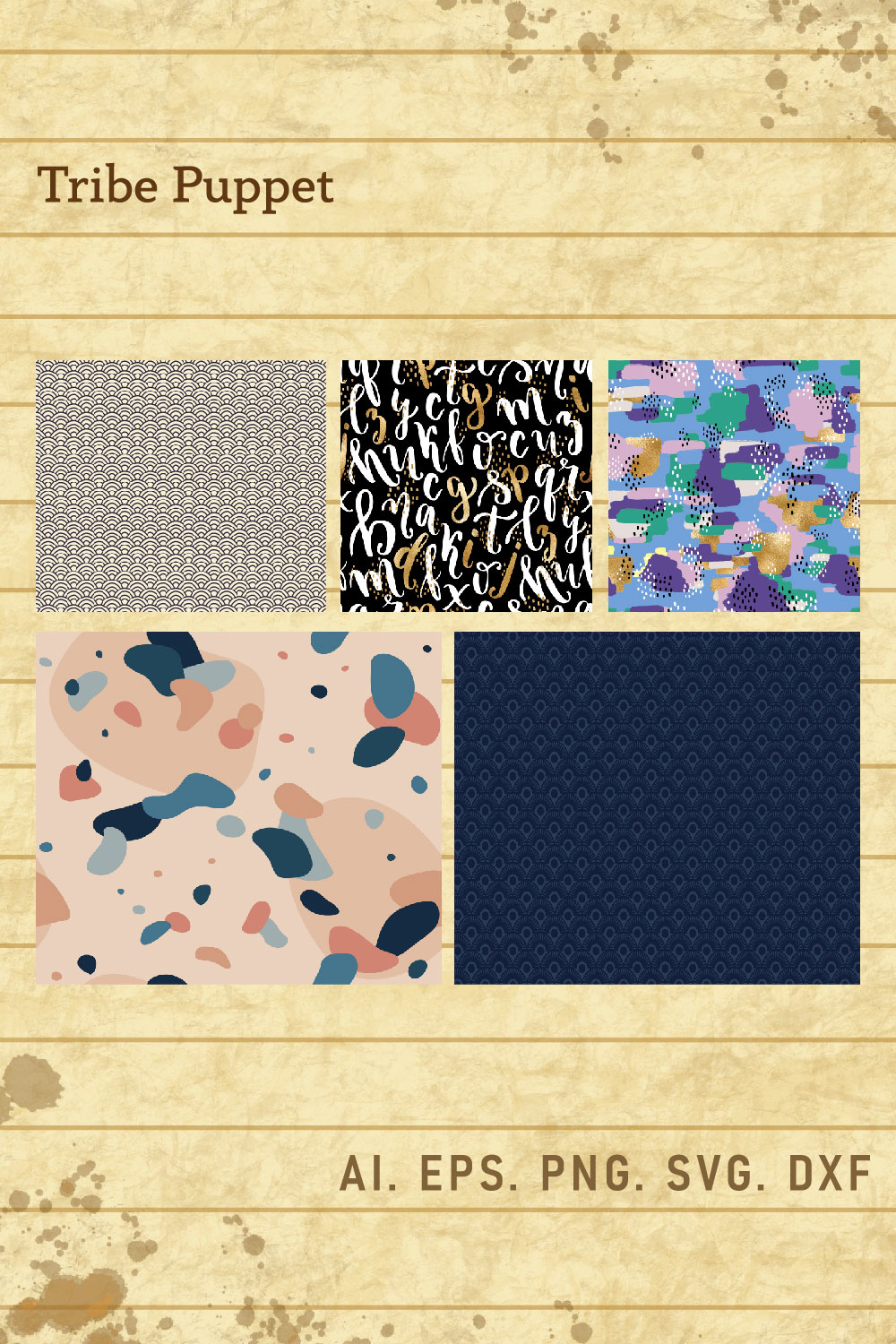 Abstract Pattern Background pinterest preview image.