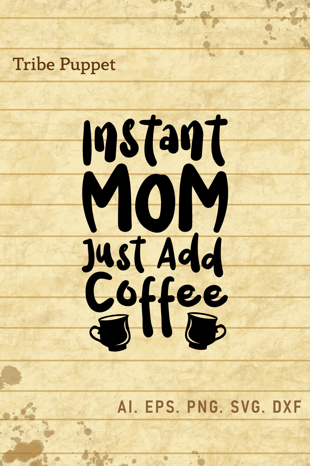 Mom Life Typography pinterest preview image.