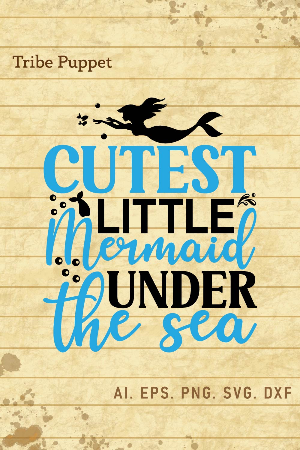 Mermaid Quotes pinterest preview image.
