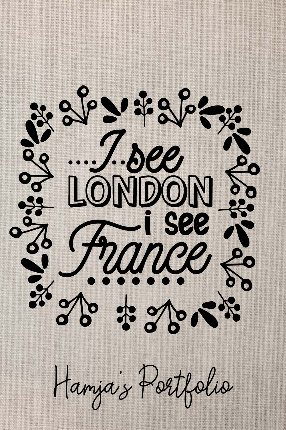 I see London Typography Vector pinterest preview image.