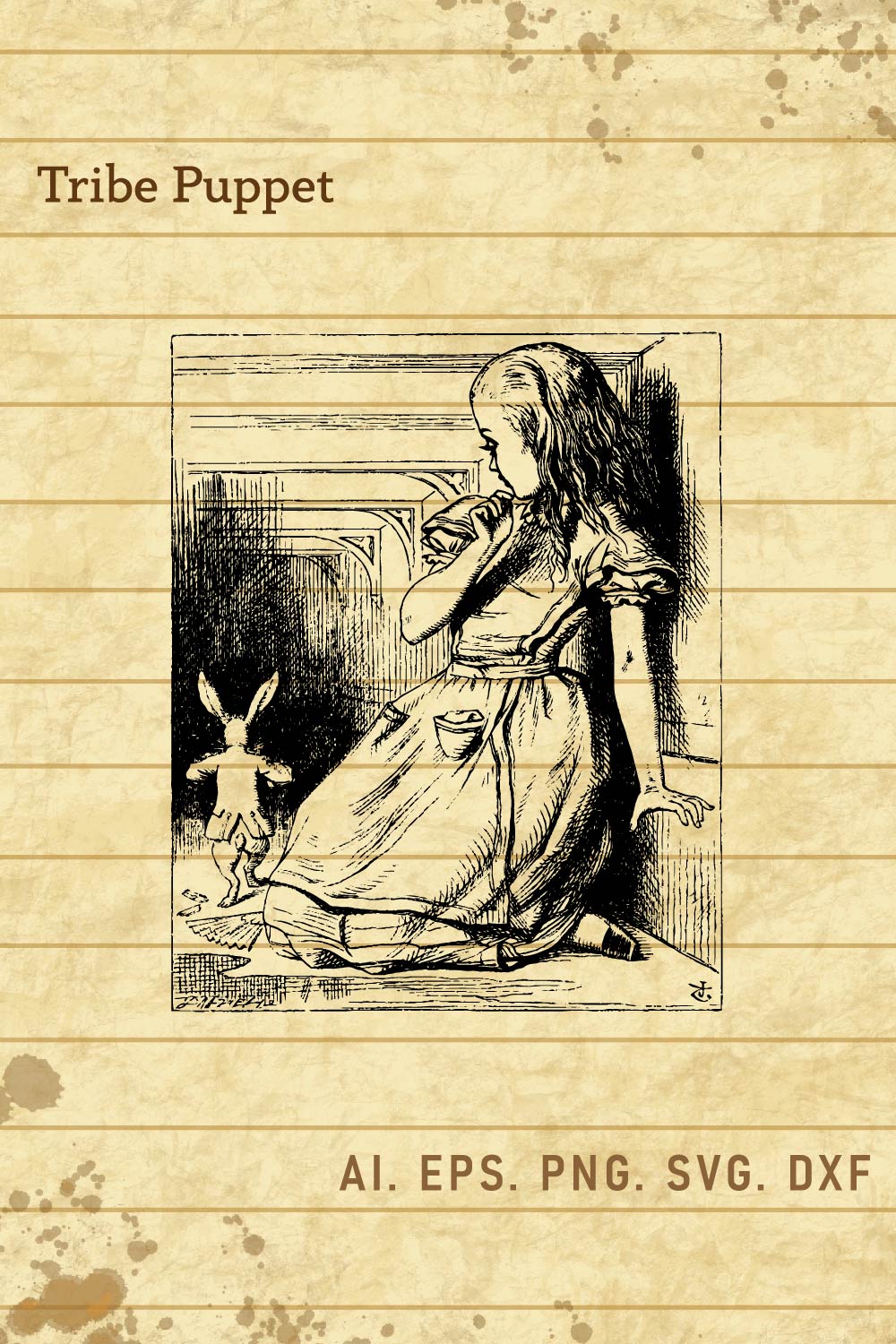 Alice In Wonderland pinterest preview image.