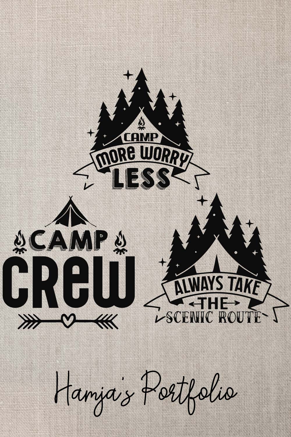 Camp vector Svg pinterest preview image.