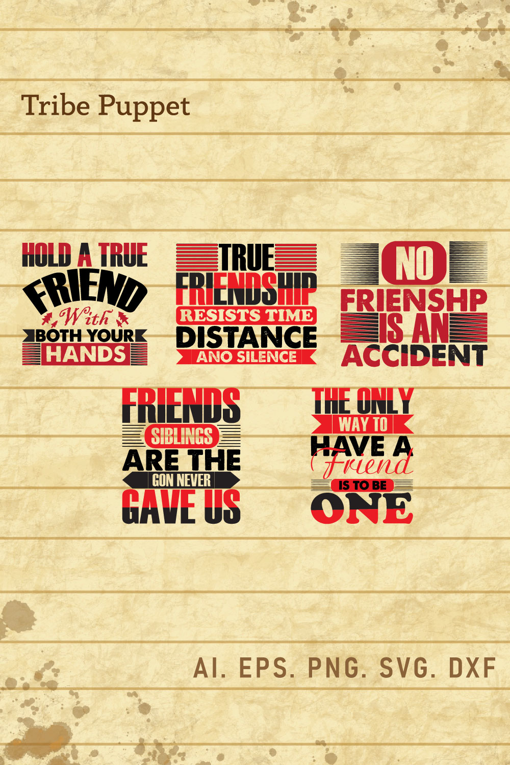 Best Friends Bundle pinterest preview image.