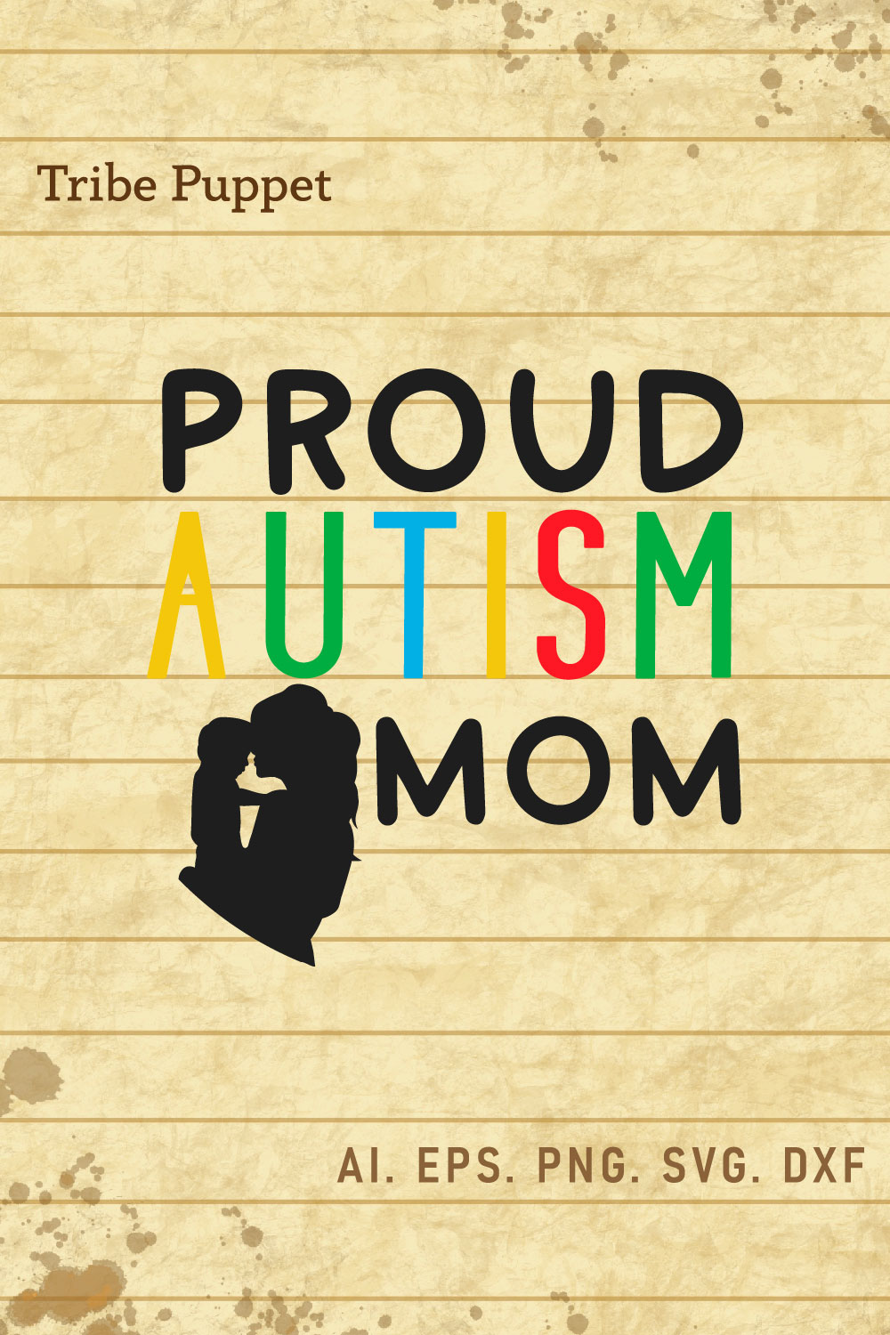 Autism Keychain pinterest preview image.