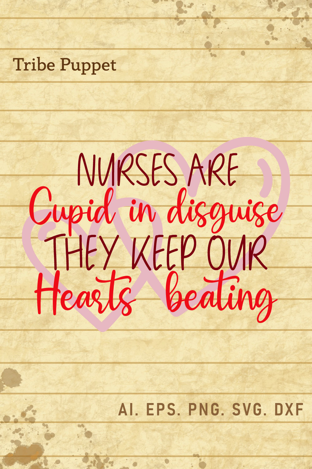 Nurse Valentines day pinterest preview image.