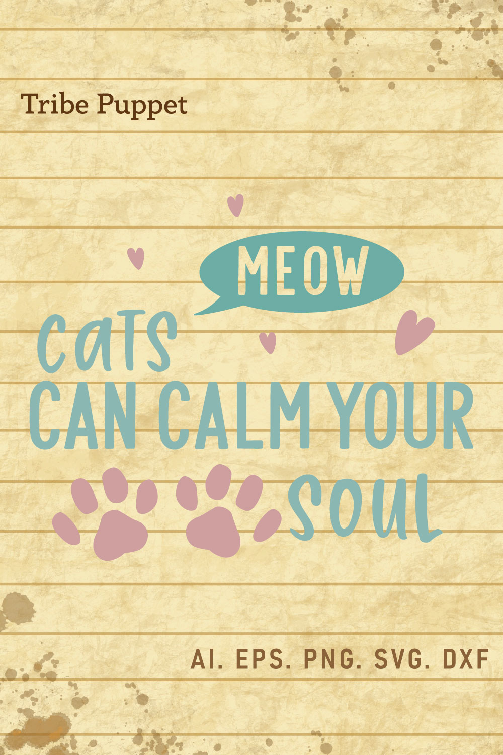 Cat Quotes pinterest preview image.