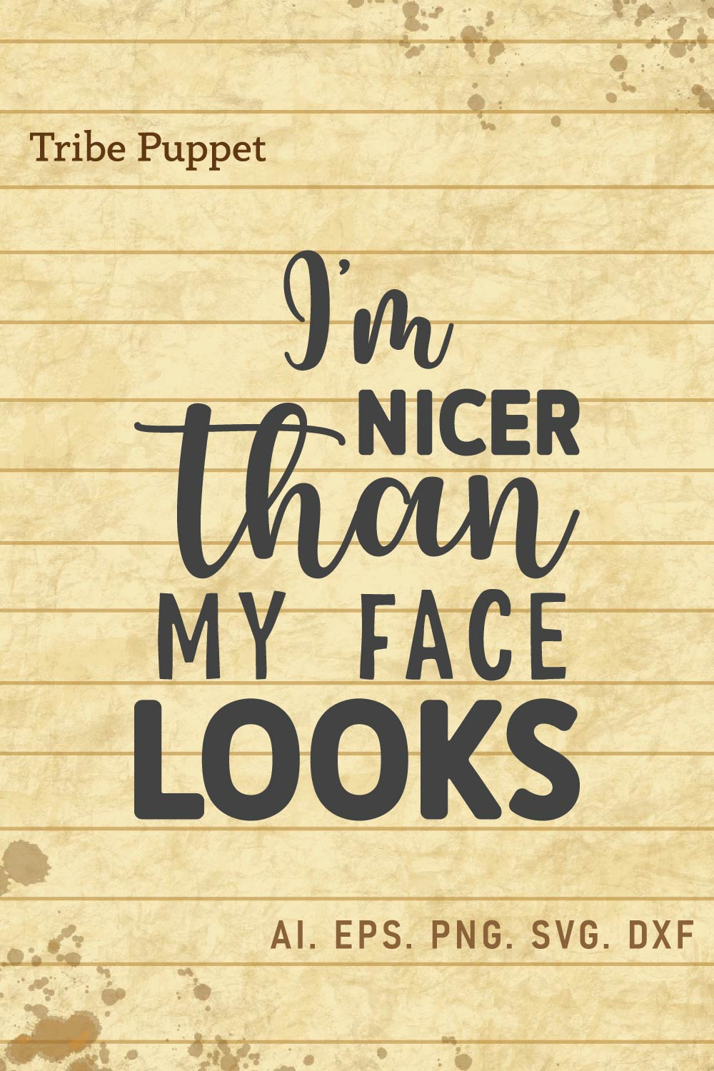 Sarcastic Typography pinterest preview image.