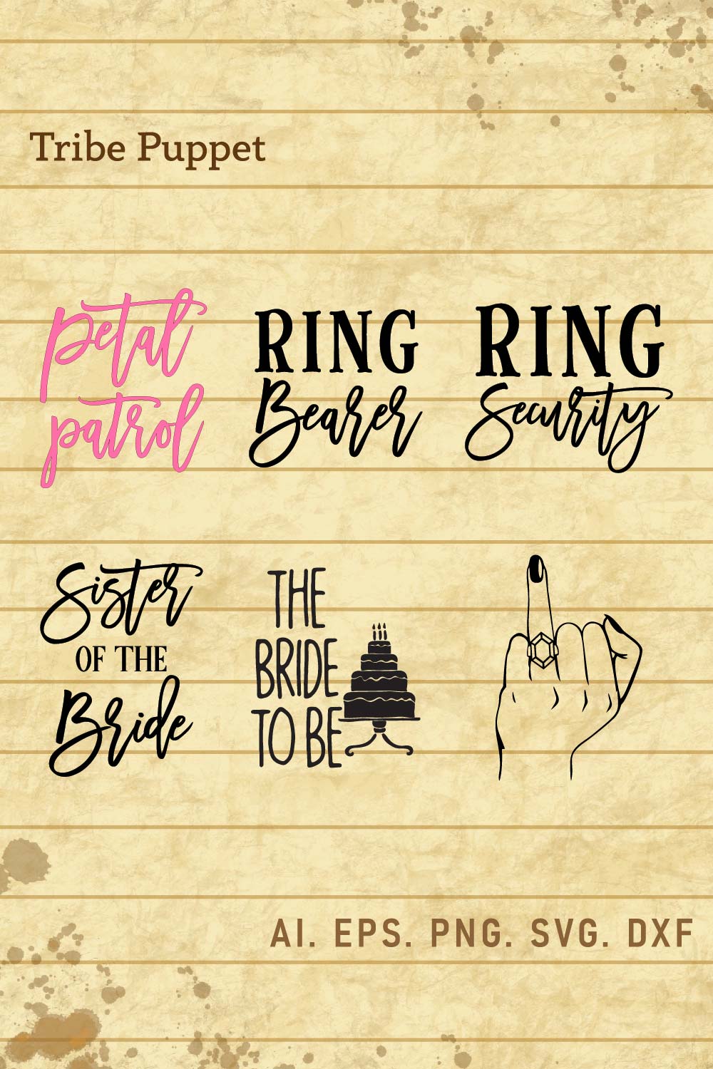 Bridal Party Bundle pinterest preview image.