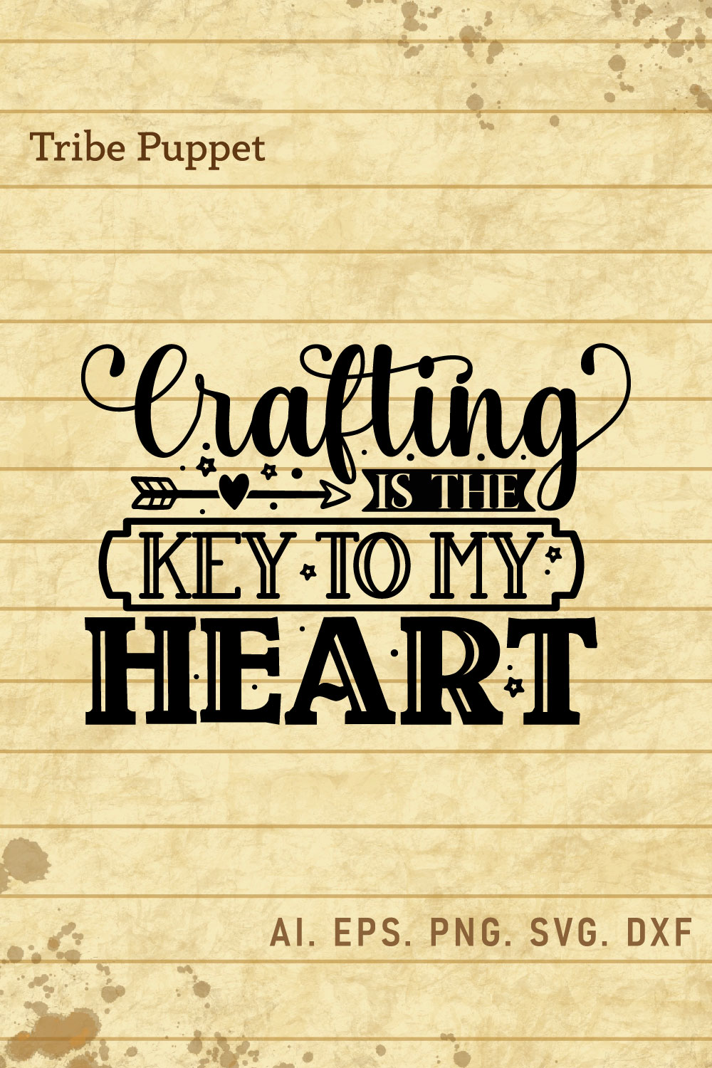 Craft Typography pinterest preview image.