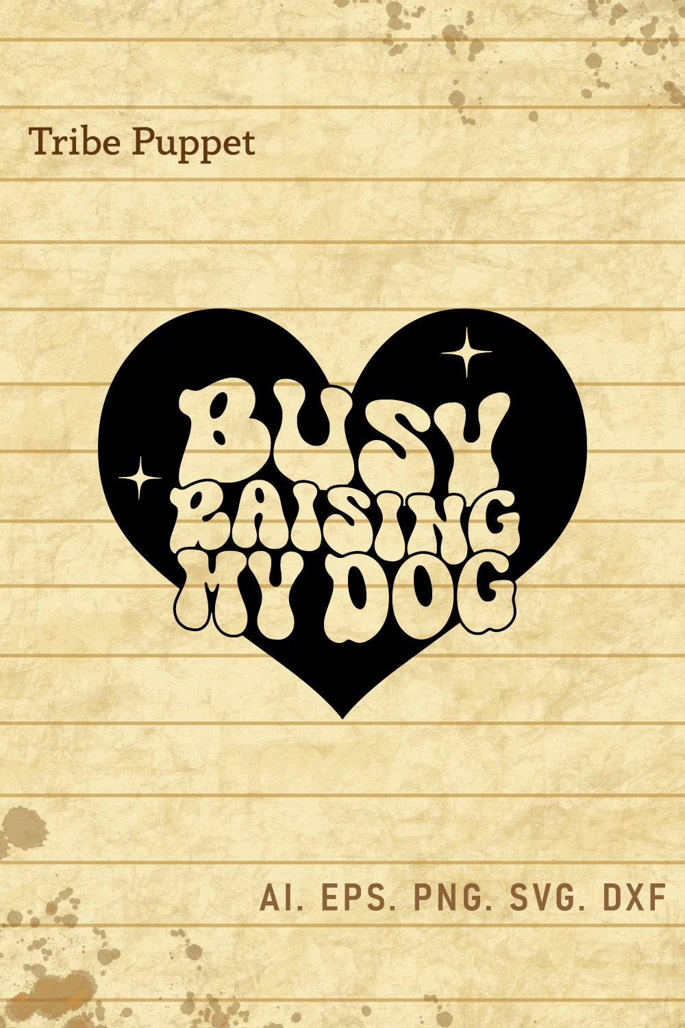 Retro dog Quotes pinterest preview image.